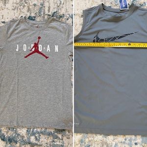 New Jordan Tee and Nike Muscle shirt
